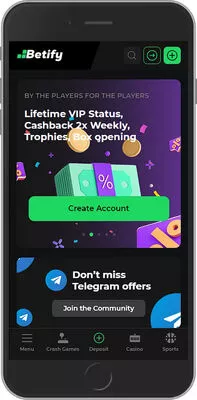 Betify application Download Betify application on Android and iPhone