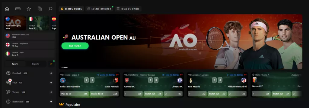 betify paris sportif