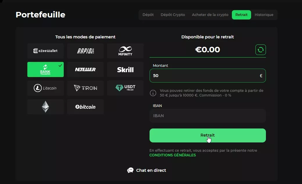 betify retrait 56